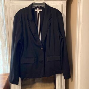Ellen Tracy one button blazer lg